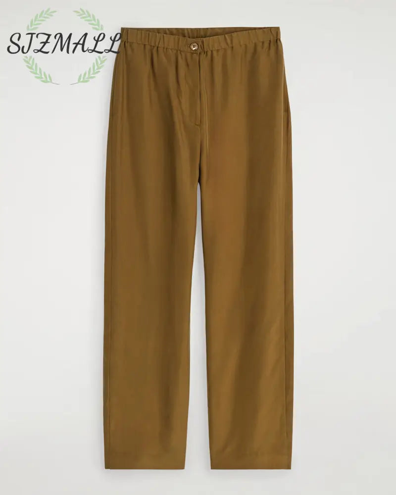 Fashionable Commuter Shirt & Pants Two-Piece Set