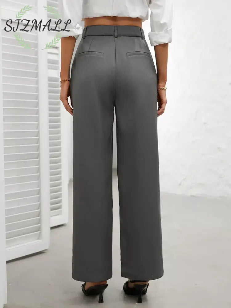 High Waist Wide Leg Pants