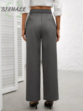 High Waist Wide Leg Pants