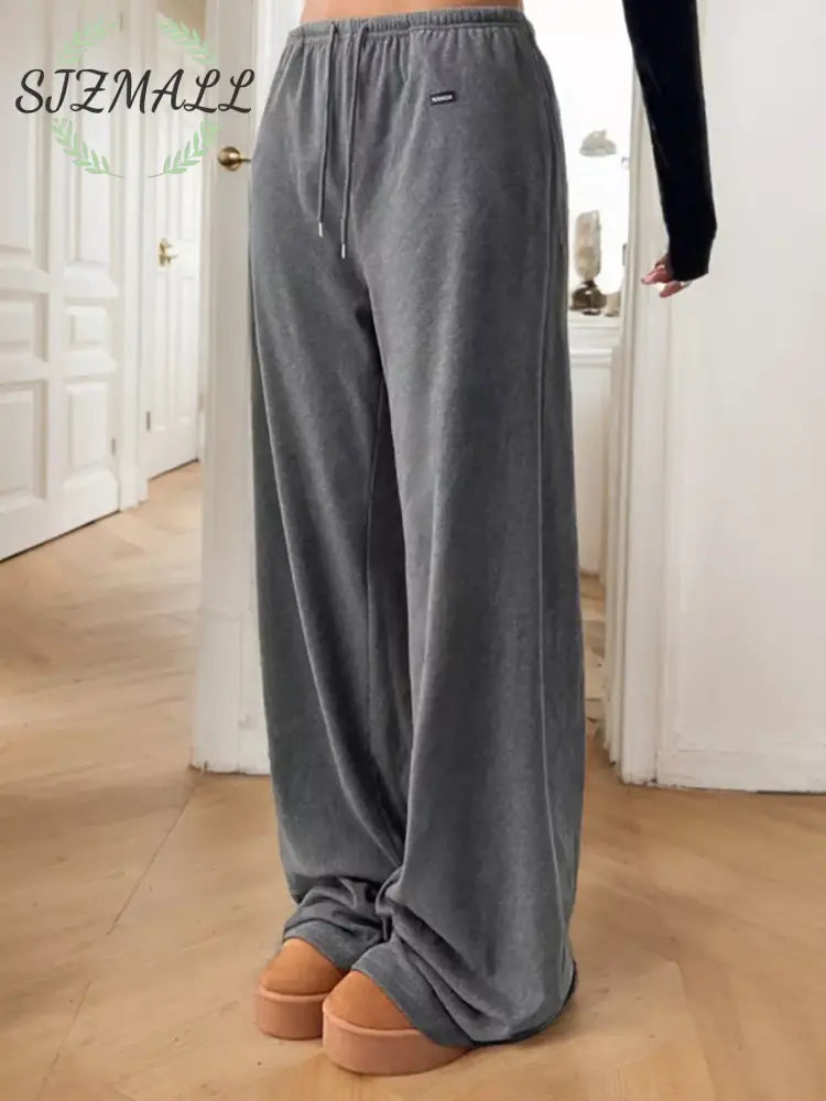 Relaxed Fit Drawstring Pants
