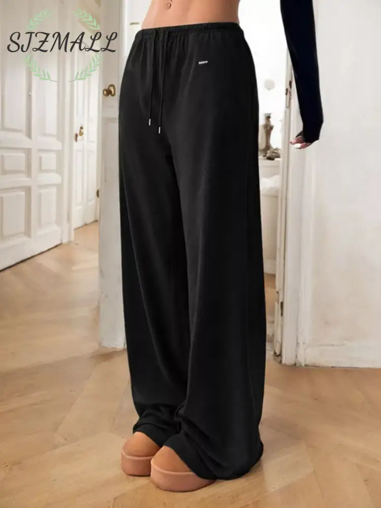 Relaxed Fit Drawstring Pants