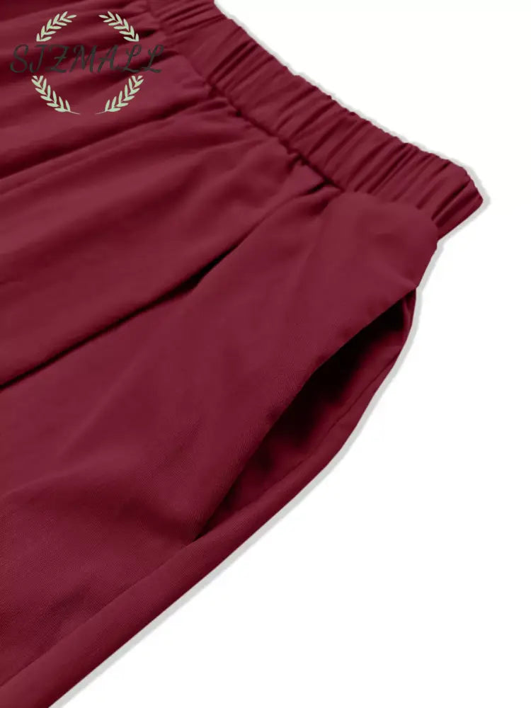 Wide Leg Pleated Detail Pants